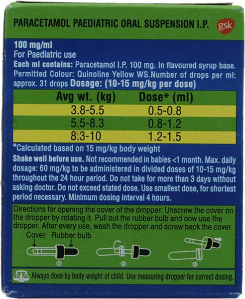 Crocin Baby Oral Drops | Peppermint Flavour