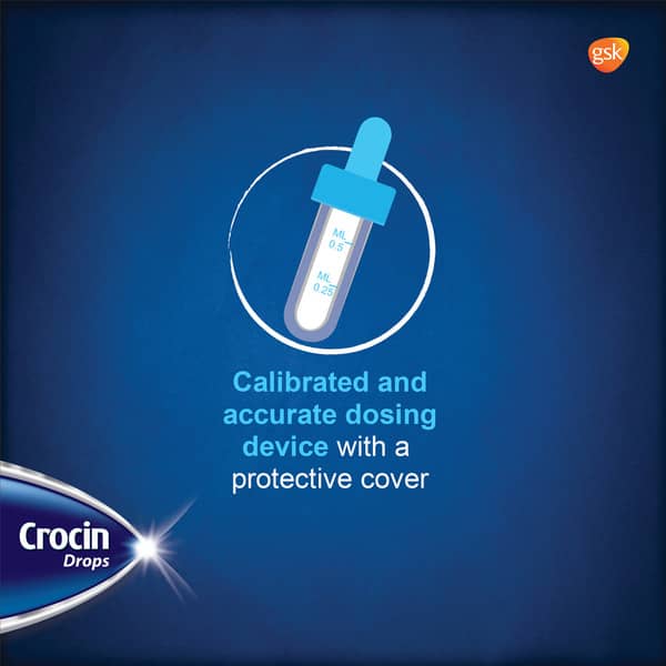 Crocin Baby Oral Drops | Peppermint Flavour