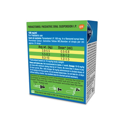 Crocin Baby Peppermint Flavour Bottle Of 15ml Drops