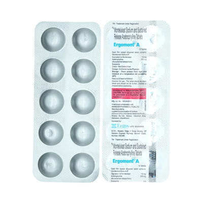 Ergomont A Strip Of 10 Tablets