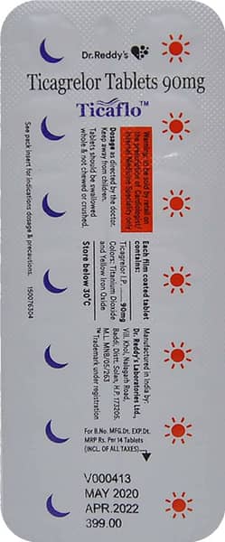 Ticaflo 90mg Strip Of 14 Tablets