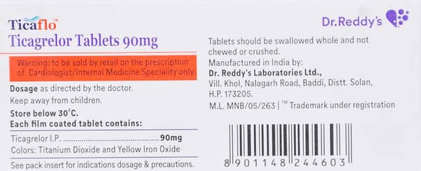 Ticaflo 90mg Strip Of 14 Tablets