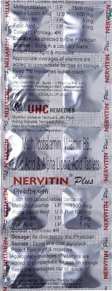 Nervitin Plus Strip Of 10 Tablets
