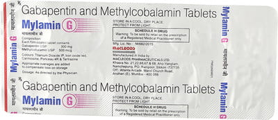 Mylamin G 300mg/500mcg Strip Of 10 Tablets