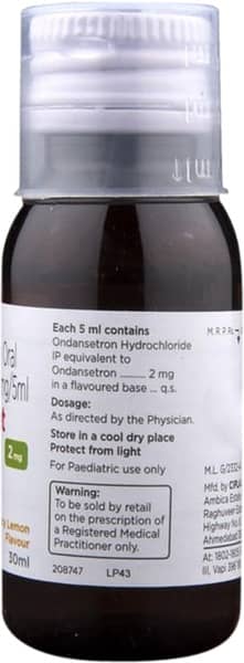 Emeset 2mg Syrup | Lemon Flavour