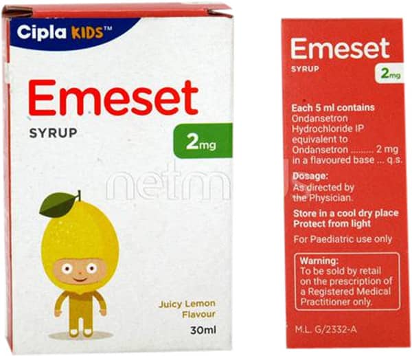 Emeset 2mg Syrup | Lemon Flavour