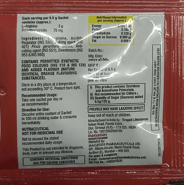 Rg Mac Orange Flavour Sugar Free Sachet Of 6.5gm Granules