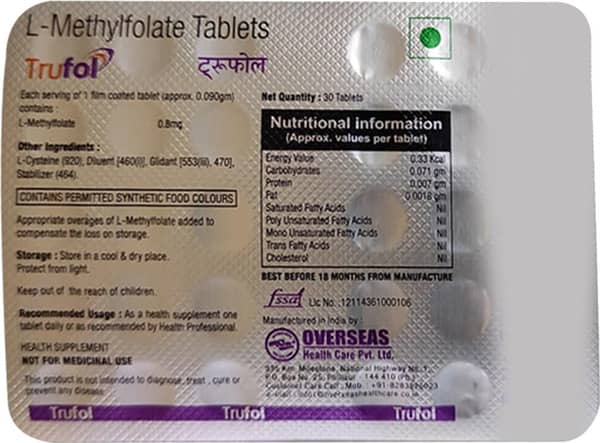 Trufol 0.8mg Strip Of 30 Tablets