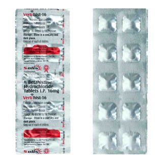 Vertihist 16Mg Strip Of 10 Tablets
