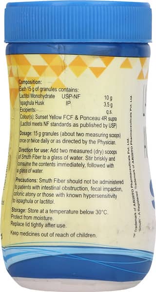 Smuth Fiber Lemon Orange Bottle Of 105gm Granules