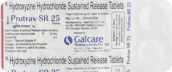 Prutrax Sr 25 Strip Of 10 Tablets