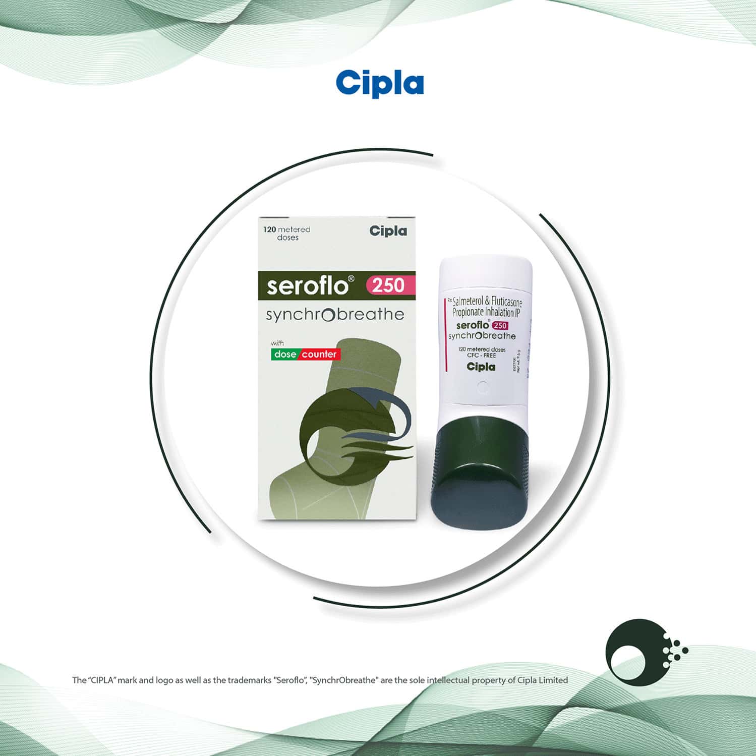 CIPLA Seroflo 250Mcg Inhaler 120MD - Image 1