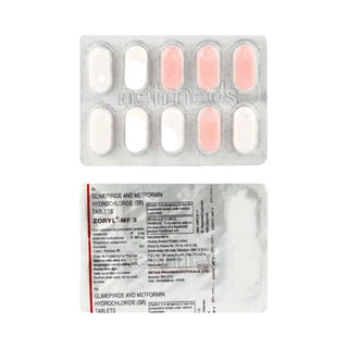 Zoryl Mf 3 Strip Of 10 Tablets