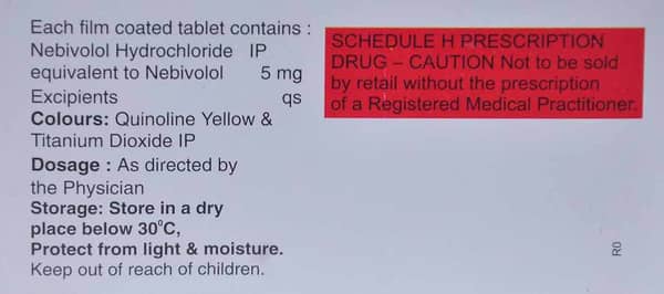 Nebiqol 5mg Strip Of 10 Tablets