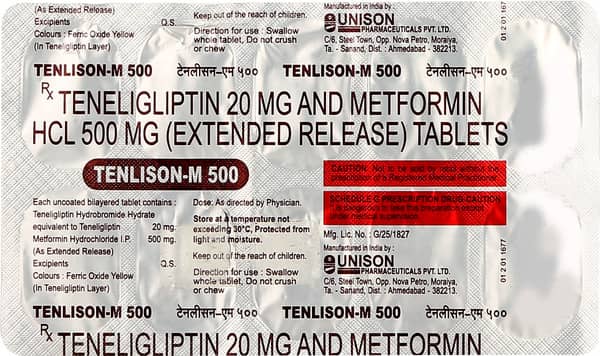 Tenlison M 500 Strip Of 10 Tablets