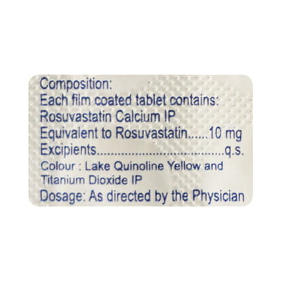 Rosuaid 10mg Strip Of 10 Tablets