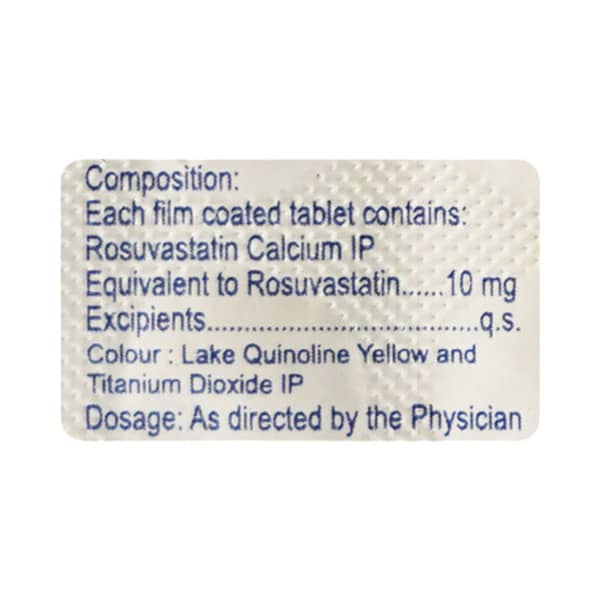 Rosuaid 10mg Strip Of 10 Tablets