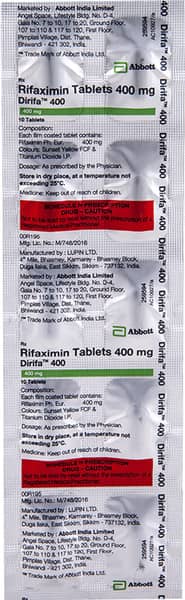Dirifa 400mg Strip Of 10 Tablets