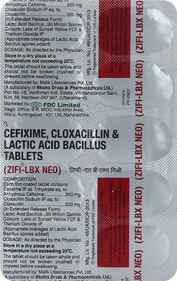 Zifi Lbx Neo Strip Of 10 Tablets
