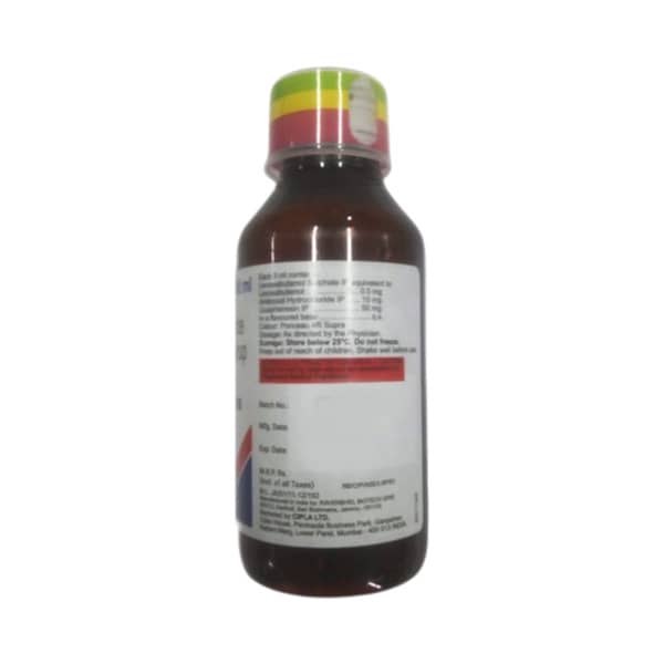 Asthalin Expectorant Plus Strawberry And Raspberry Flavour Bottle Of 100ml Syrup