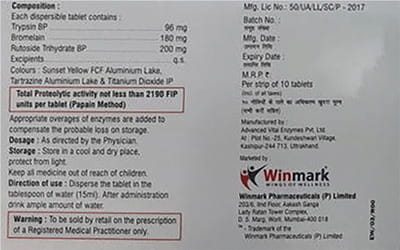 Enzowin Strip Of 10 Tablets