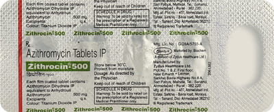 Zithrocin 500mg Strip Of 5 Tablets