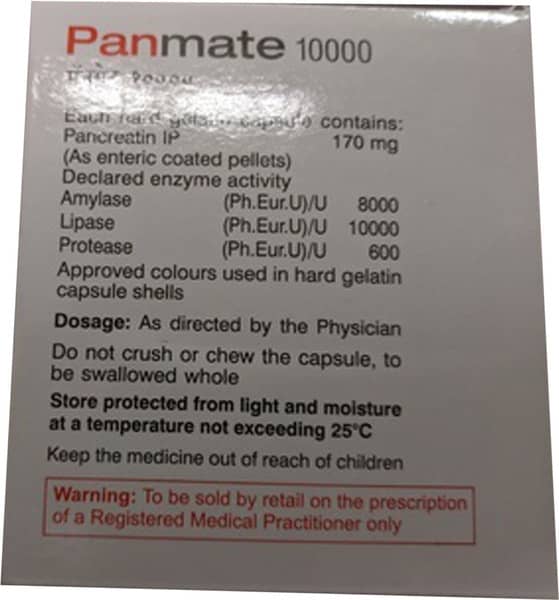 Panmate 10000 Strip Of 10 Capsules