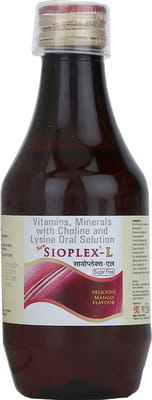 New Sioplex L Mango Flavour Sugar Free Bottle Of 200ml Syrup