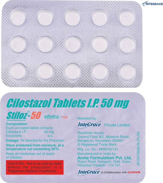Stiloz 50mg Strip Of 15 Tablets