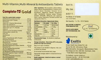 Complete Td Gold Strip Of 10 Tablets