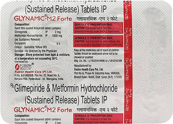 Glynamic M 2mg Forte Strip Of 10 Tablets