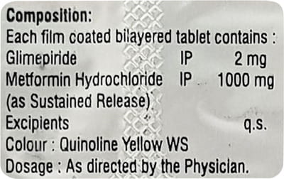 Glynamic M 2mg Forte Strip Of 10 Tablets