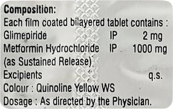 Glynamic M 2mg Forte Strip Of 10 Tablets