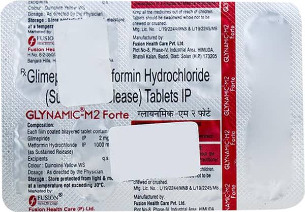 Glynamic M 2mg Forte Strip Of 10 Tablets