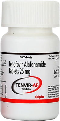 Tenvir Af 25mg Bottle Of 30 Tablets