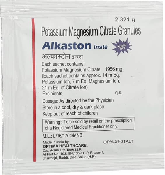 Alkaston Insta Sugar Free Sachet Of 2.321gm Granules