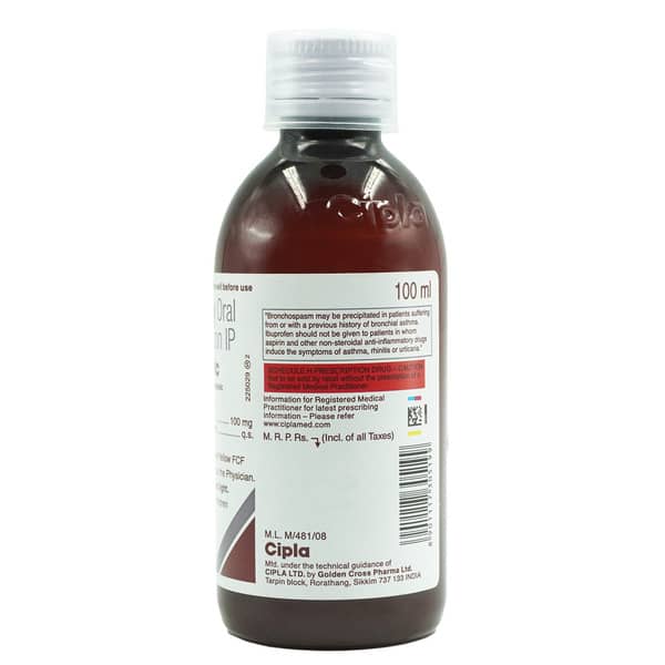 Ibugesic Orange Flavour Bottle Of 100Ml Suspension