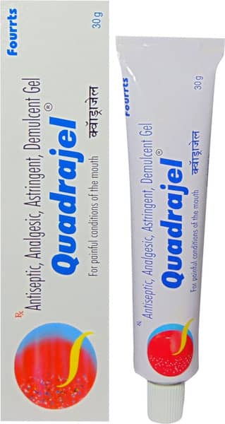 Quadrajel Tube Of 30gm Mouth Gel