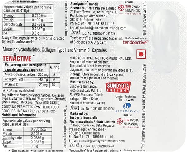 Tenactive Strip Of 10 Capsules