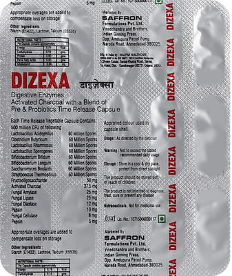 Dizexa Strip Of 15 Capsules