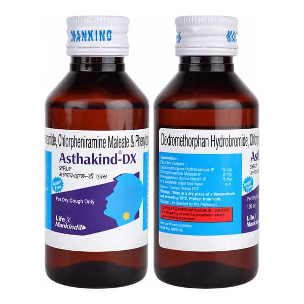 Asthakind Dx Sugar Free Bottle Of 60Ml Syrup