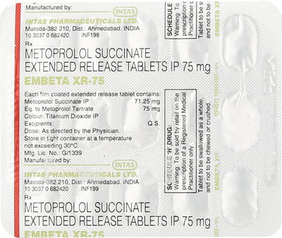 Embeta Xr 75mg Strip Of 15 Tablets