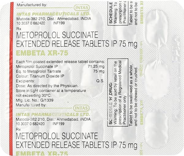 Embeta Xr 75mg Strip Of 15 Tablets