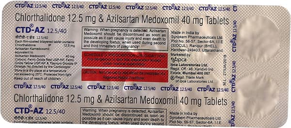 Ctd Az 40/12.5mg Strip Of 10 Tablets