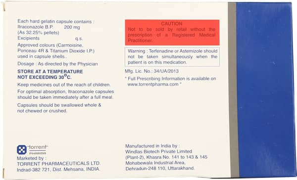 Itraclar 200mg Strip Of 10 Capsules