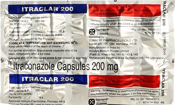 Itraclar 200mg Strip Of 10 Capsules