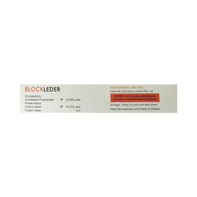 Blockleder Tube Of 30gm Cream