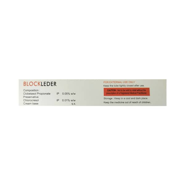 Blockleder Tube Of 30gm Cream