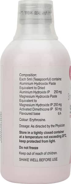 New Sorbacid Mint Flavour Sugar Free Bottle Of 200ml Suspension