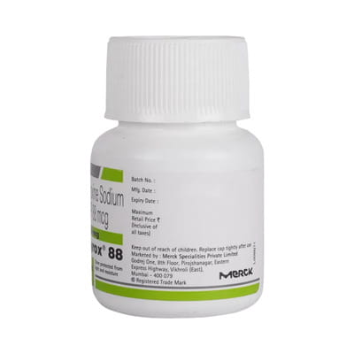 Euthyrox 88mcg Bottle Of 100 Tablets